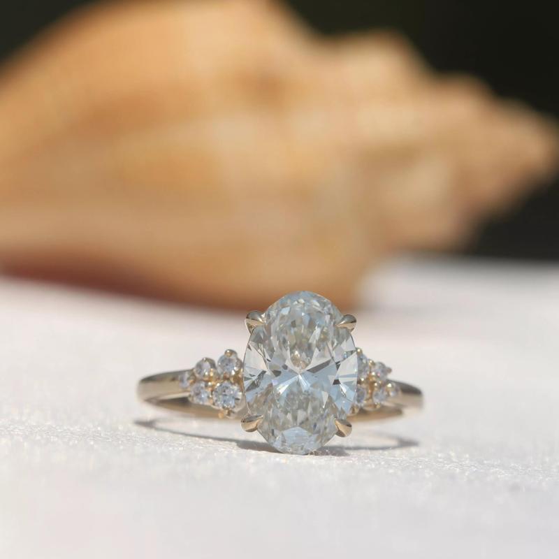 Oval Diamond Engagement Ring- 3D Model