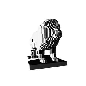Lion Showpiece 3D Print – Modern Slice Style Sculpture