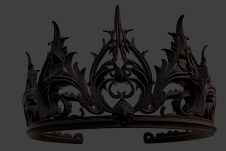 Black Fantasy Crown – Gothic LARP Cosplay Costume