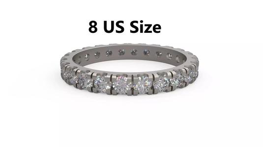 Model 1181 Eternity Diamond Ring Band US Size