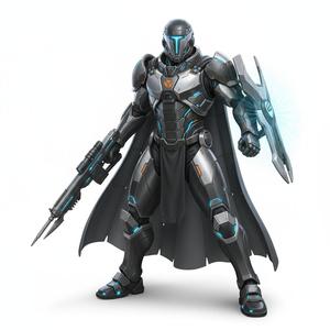 Elite Sci-Fi Armored Warrior 3D Print Model - Futuristic Trooper STL for Tabletop & Display