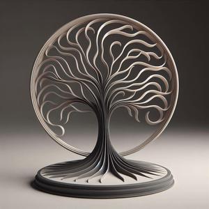 Abstract Tree of Life Sculpture