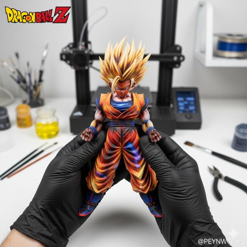 Gohan Super Saiyan 2 - Dragon Ball Z | 3D Printable Model