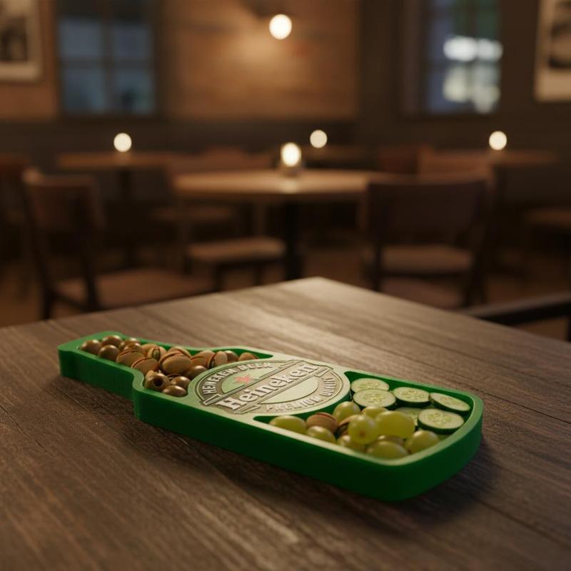 Heineken Bottle Snack Tray