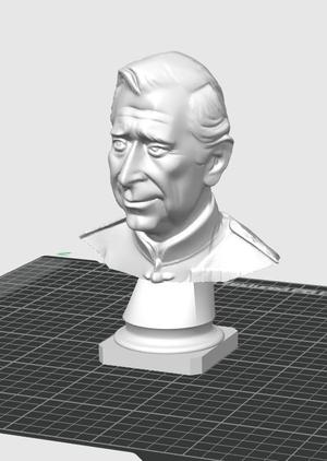King Charles III – 3D Printable Bust