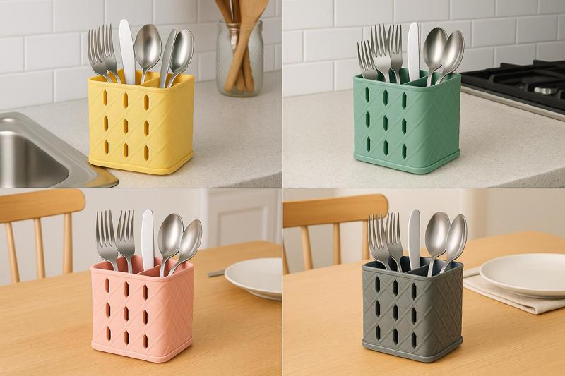 3D Printed Cutlery Dryer: Kitchen Organizer , Utensils Dryer