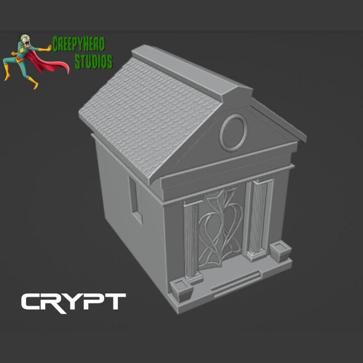 Fantasy 28mm Scale 3D Resin Printed Crypt | Miniature Terrain Piece for Tabletop RPGs and Fantasy Wargames