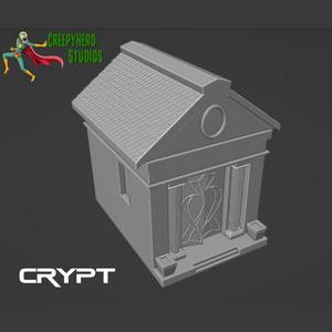 Fantasy 28mm Scale 3D Resin Printed Crypt | Miniature Terrain Piece for Tabletop RPGs and Fantasy Wargames