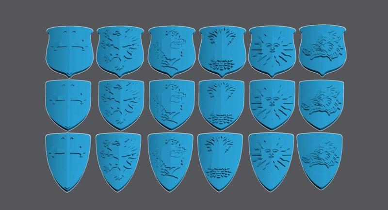 Holy Grail / Medieval Foot Knight Shield Pack