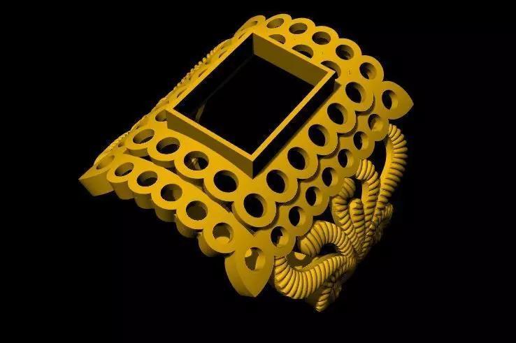 gents stone ring 3dm file