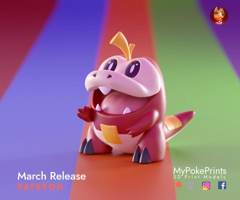 Fuecoco - Gen 9 starter Pose 1