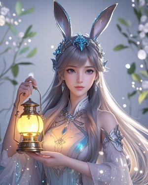 Nebula Enchantress: Luminescent Particle Goddess 3D Print