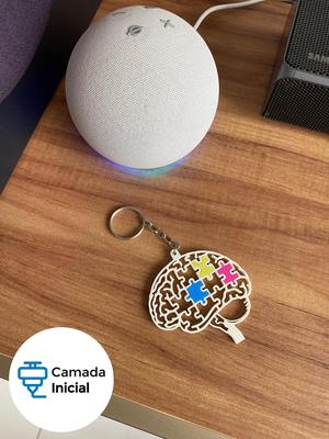 Psychology Keychain – Puzzle Brain