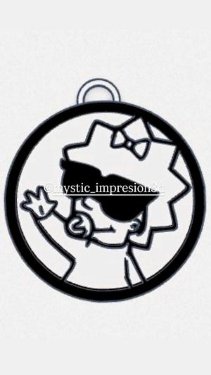 Maggie Simpson keychain