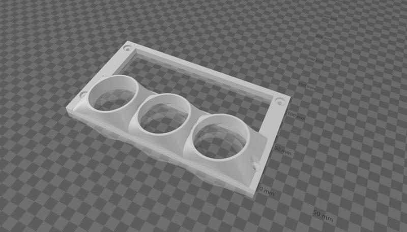 Foxbody Mustang Single Din 3 Pod Gauge Mount