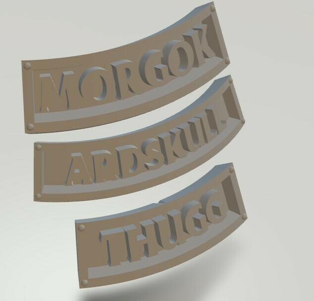 Morgok's Krushasa NAMETAGS S03 BEASTGRAVE WU