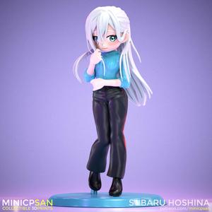 Subaru Hoshina - Cute Blue Sweater Outfit - The Fragrant Flower Blooms With Dignity Anime Figure - 3D Printing