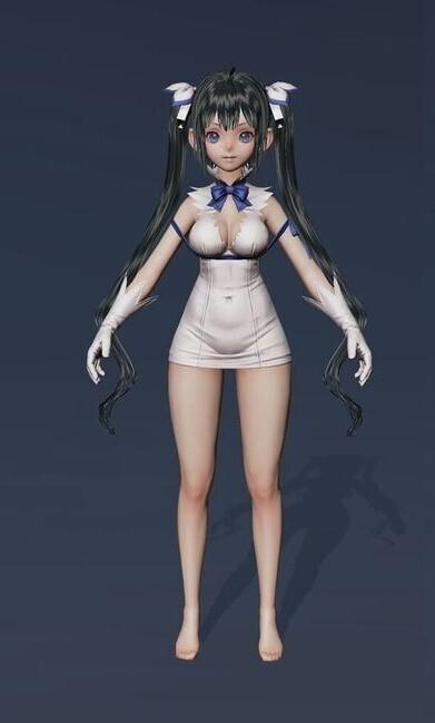 Doll figurine, girl, beautiful girl, doll, female doll, doll in dress, shoes and with long hair