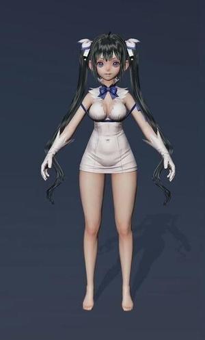 Doll figurine, girl, beautiful girl, doll, female doll, doll in dress, shoes and with long hair