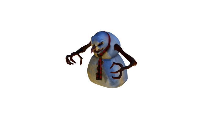 Halloween snowman