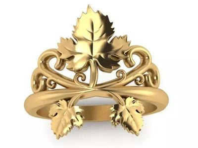 leaves ring