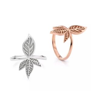 Leaf ring R 0339 printable 3d model