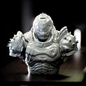 Slayer Bust of Doom The Dark Ages Fan Art - Slayer of Doom Dark Ages Bust