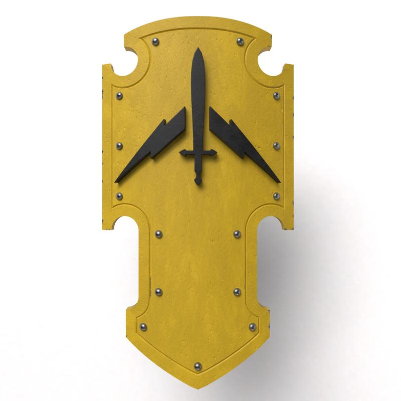 Silver templars relic shield