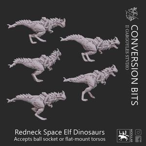 Redneck Space Elf Dinosaur Mounts
