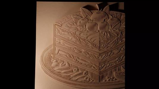 Moussaka CNC 3d Print High Relief Sand Casting