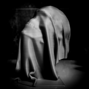 Invisible hidden ghost skull in cloth - two types