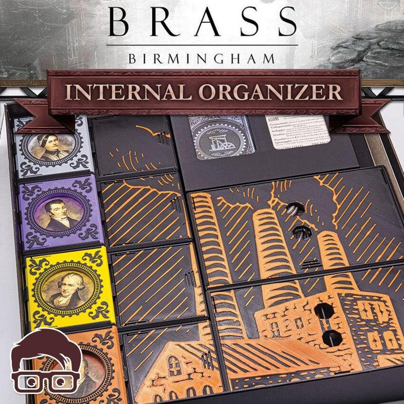 BRASS BIRMINGHAM INSERTS / ORGANIZER BY AM-MEDIA.BIZ [BOARDGAME INSERTSMULTICOLOR WITH ANY 3D PRINTER]