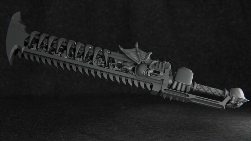 In Midnight Clad - Executioner's Chainblade [Presupported]