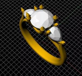 Cluster Ring 3dm file