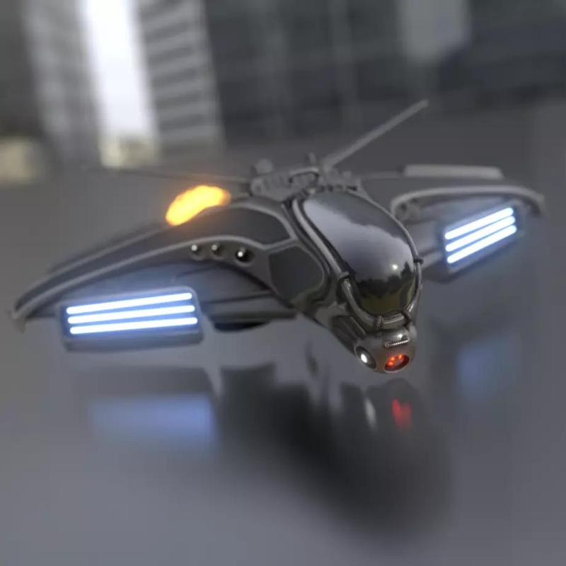 Intergalactic Spaceship Eevee 3D Model