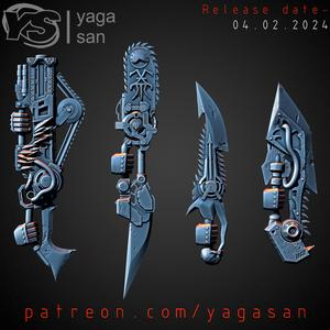 Chaos Chainsaw Weapons KitBASH Pack