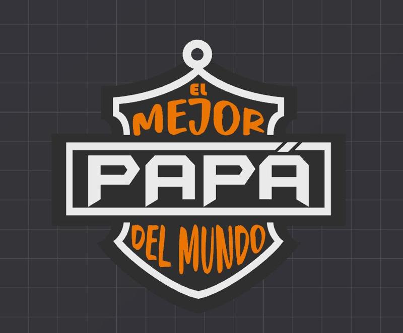 KEYCHAIN THE BEST DAD IN THE WORLD