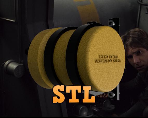 Millennium Falcon Large Capacitor Greeblie Prop Inspired by Star Wars