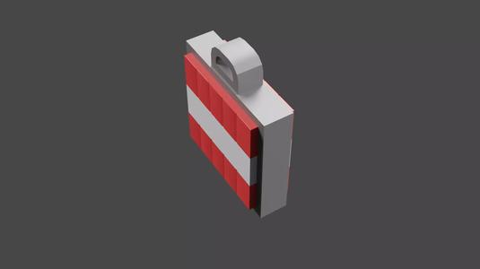 TNT Block Keychain Minecraft Inspired