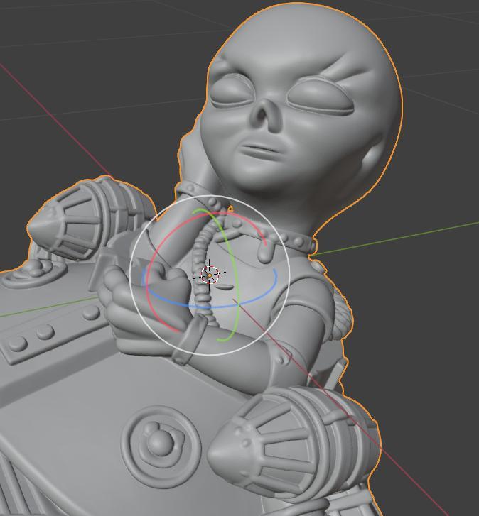 Alien in Millennium Falcon