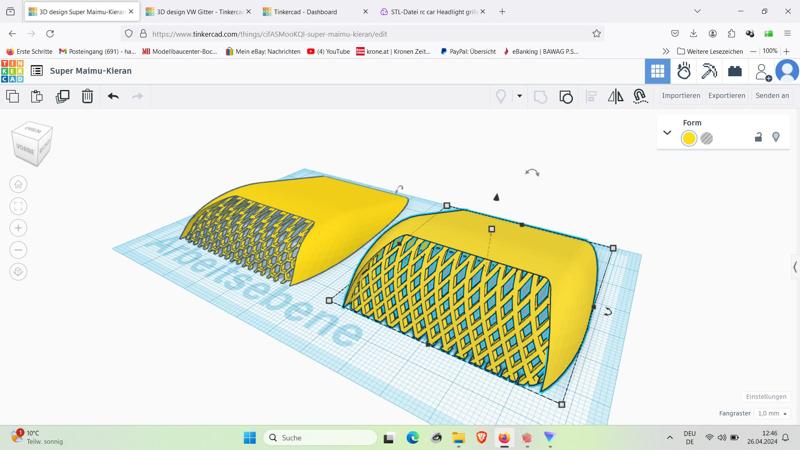 rc car air scoop bonnet hood 4