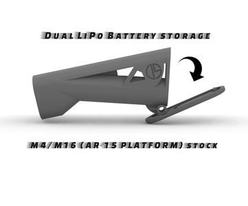 M4 M16 AIRSOFT FIXED STOCK