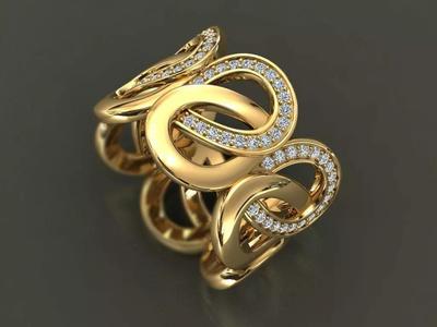 infinity chain ring diamond jewelry
