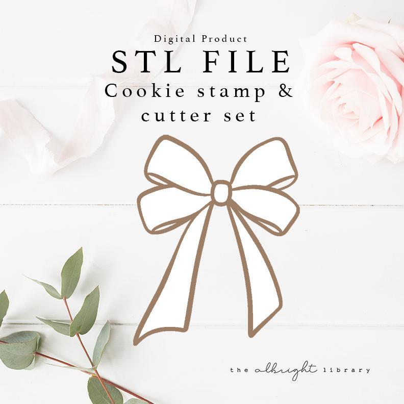 Bow Cookie Cutter + Stamp
