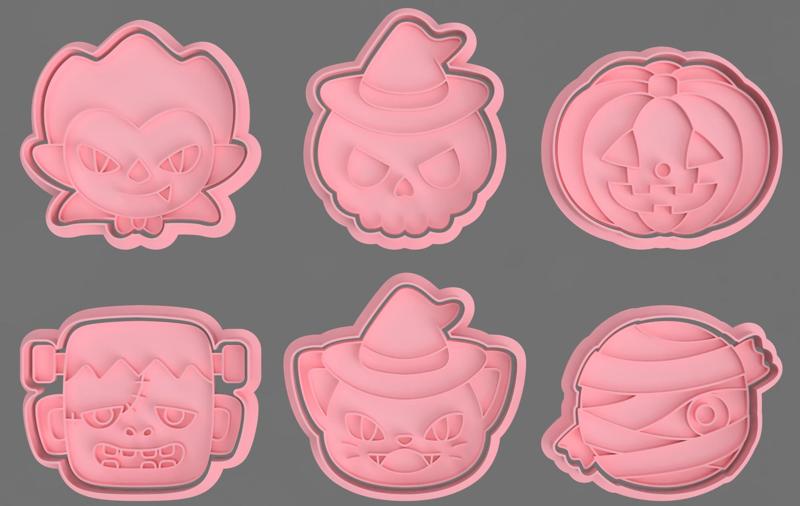 HALLOWEEN CUTTERS FOR COOKIES AND FONDANT