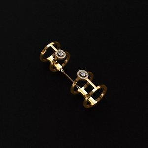 Rings two gold with sapphires