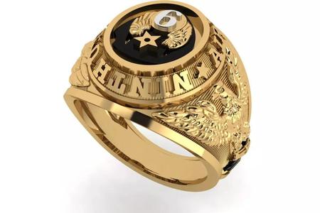 rings gold ring with eagle