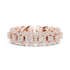 Round Cut Oval Shape Full Eternity Wedding Band 3DM STL Video
