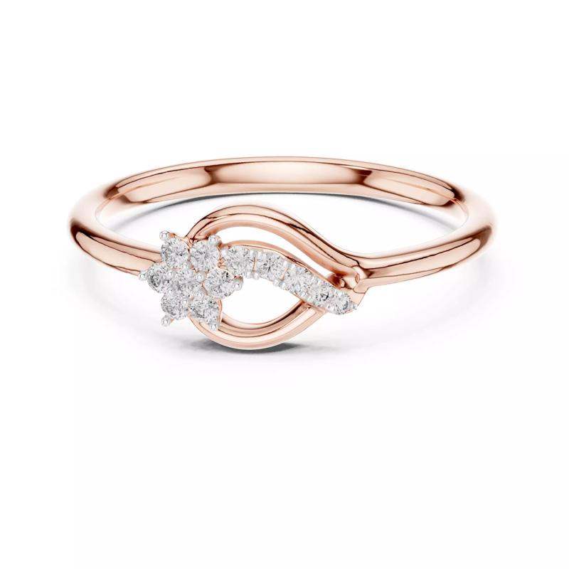 Round Cut Diamond Pear Shape Engagement Ring 3DM STL Video