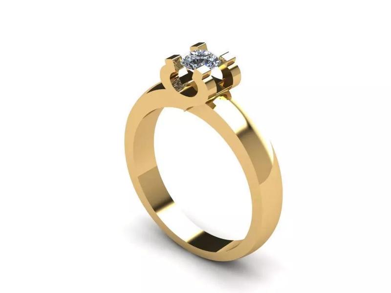 Round Cut Diamond Engagement Ring